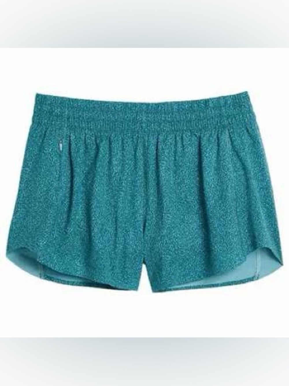 Athleta Hustle 3 inch Shorts in Blue Pattern